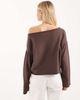 Hollister Hollister slouchy off shoulder top in washed brown - 4