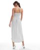 Hollister Hollister strapless drop waist paneled midi dress in sage stripe-Green - 3