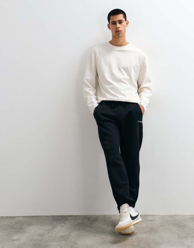 Hollister Hollister super baggy cinched sweatpants in black