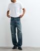 Hollister Hollister super baggy fit jeans with distressed detailing in dirty-blue wash - 1