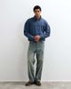 Hollister Hollister surf logo 1/4 zip sweatshirt in washed blue - 3