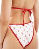 Hollister Hollister swimwear tie side cheeky bikini bottoms in lobster print - part of a set-Multi - 2