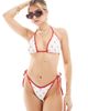 Hollister Hollister swimwear triangle bikini top in lobster print - part of a set-Multi - 1