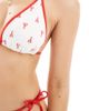 Hollister Hollister swimwear triangle bikini top in lobster print - part of a set-Multi - 3