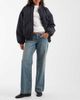 Hollister Hollister ultra low rise baggy fit jeans in dirty blue wash - 1