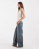Hollister Hollister ultra low rise baggy jeans in dusty blue wash - 2