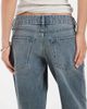 Hollister Hollister ultra low rise baggy jeans in dusty blue wash - 4
