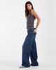 Hollister Hollister ultra low rise baggy jeans in mid blue - 2