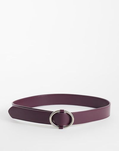 Hollister Hollister wide belt in burgundy-Brown