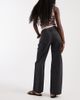 Hollister Hollister wide leg low rise jeans in washed black-Brown - 3