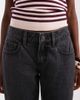 Hollister Hollister wide leg low rise jeans in washed black-Brown - 4