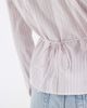 Hollister Hollister y2k long sleeve shirt with cinched waist in pink pinstripes-White - 2
