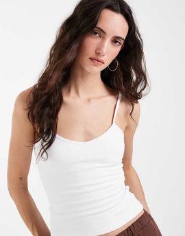 Hollister Hollister y2k tank top in white