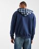 Hollister Hollister zip-up hoodie with contrast hood in navy - 4