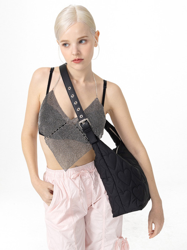 HOLLY LOVES LOVE Fudge Bag_Black Heart