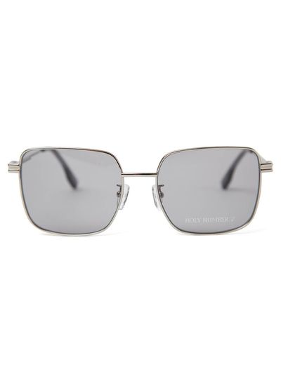 HOLY NUMBER 7 CAPERNAUM FRAME LENS SUNGLASSES [SILVER/BLACK]