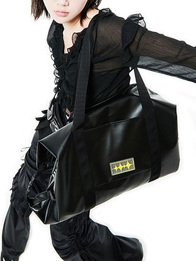 HOLY NUMBER 7 HOLY BOSTON TOTE BAG [BLACK]