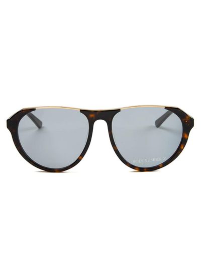 HOLY NUMBER 7 SAMARIA LEOPARD FRAME BLACK LENS SUNGLASSES