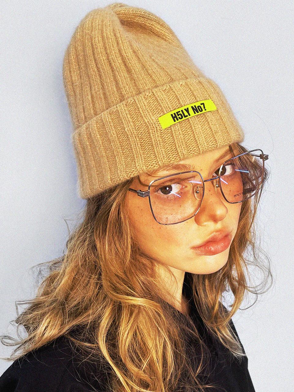 HOLY NUMBER 7 Soft Wool Marshmallow Beanie [Beige]