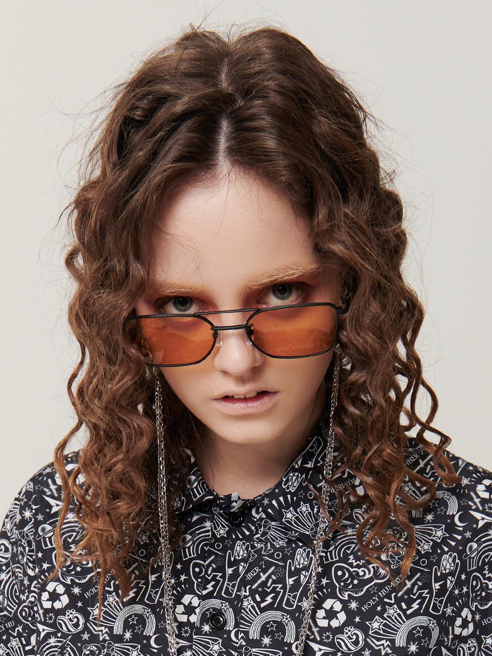 HOLY NUMBER 7 VERIMOND-P413 SUNGLASSES (P413) [BLACK FRAME/YELLOW LENS]