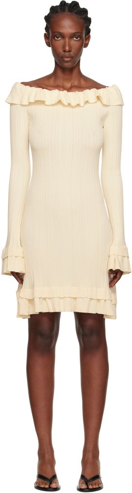Holzweiler Holzweiler Beige Ripple Minidress