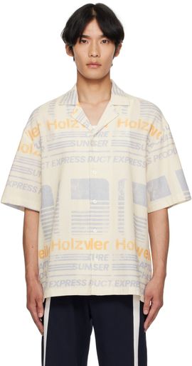Holzweiler Holzweiler Off-White Pier Print Shirt