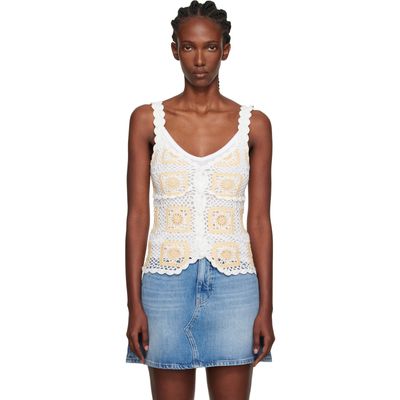 Holzweiler Holzweiler White Rosie Crochet Tank Top