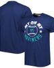 Homage Men's Homage Navy Seattle Mariners Hyper Local Tri-Blend T-Shirt  - 1