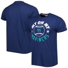 Homage Men's Homage Navy Seattle Mariners Hyper Local Tri-Blend T-Shirt 