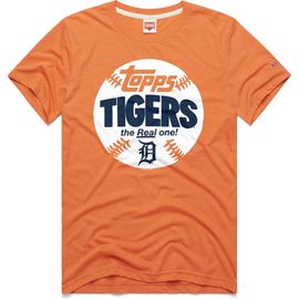 Homage Men's Homage Orange Detroit Tigers MLB x Topps Baseball The Real One Tri-Blend T-Shirt 