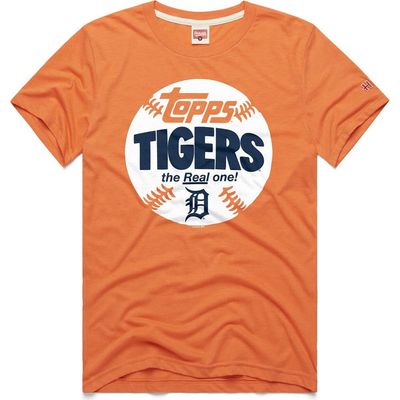Homage Men's Homage Orange Detroit Tigers MLB x Topps Baseball The Real One Tri-Blend T-Shirt 