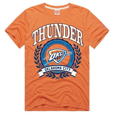 Homage Unisex Homage Orange Oklahoma City Thunder Crest Tri-Blend T-Shirt 