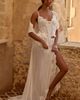 Homebodii Valentina Short-Sleeve Lace-Trim Chiffon Robe - 2