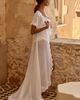 Homebodii Valentina Short-Sleeve Lace-Trim Chiffon Robe - 3