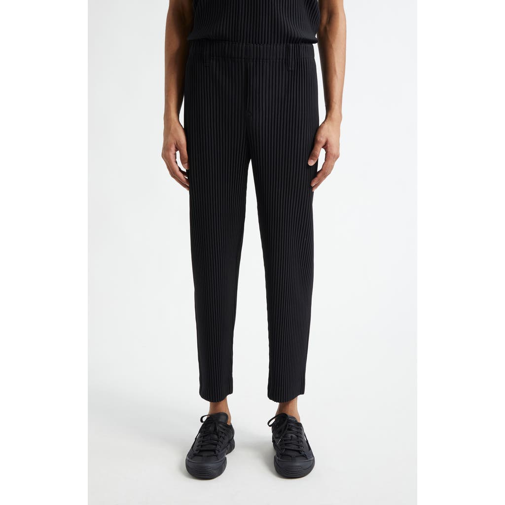 Homme Plissé Issey Miyake Homme Plissé Issey Miyake Basics Pleated Straight Leg Pants