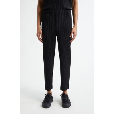 Homme Plissé Issey Miyake Homme Plissé Issey Miyake Basics Pleated Straight Leg Pants