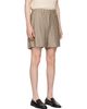 HOMME PLISSÉ ISSEY MIYAKE HOMME PLISSÉ ISSEY MIYAKE Beige & Red Stripe Jersey Shorts - 2
