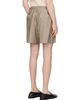 HOMME PLISSÉ ISSEY MIYAKE HOMME PLISSÉ ISSEY MIYAKE Beige & Red Stripe Jersey Shorts - 3