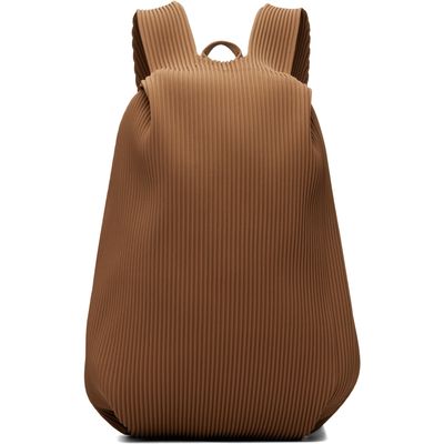 HOMME PLISSÉ ISSEY MIYAKE HOMME PLISSÉ ISSEY MIYAKE Beige Pleats Backpack