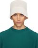HOMME PLISSÉ ISSEY MIYAKE HOMME PLISSÉ ISSEY MIYAKE Beige Washi Bucket Hat - 1