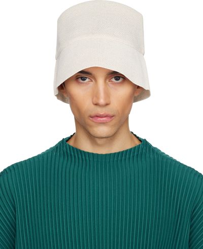 HOMME PLISSÉ ISSEY MIYAKE HOMME PLISSÉ ISSEY MIYAKE Beige Washi Bucket Hat