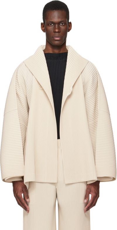 HOMME PLISSÉ ISSEY MIYAKE HOMME PLISSÉ ISSEY MIYAKE Beige Wear Or Wrap Jacket