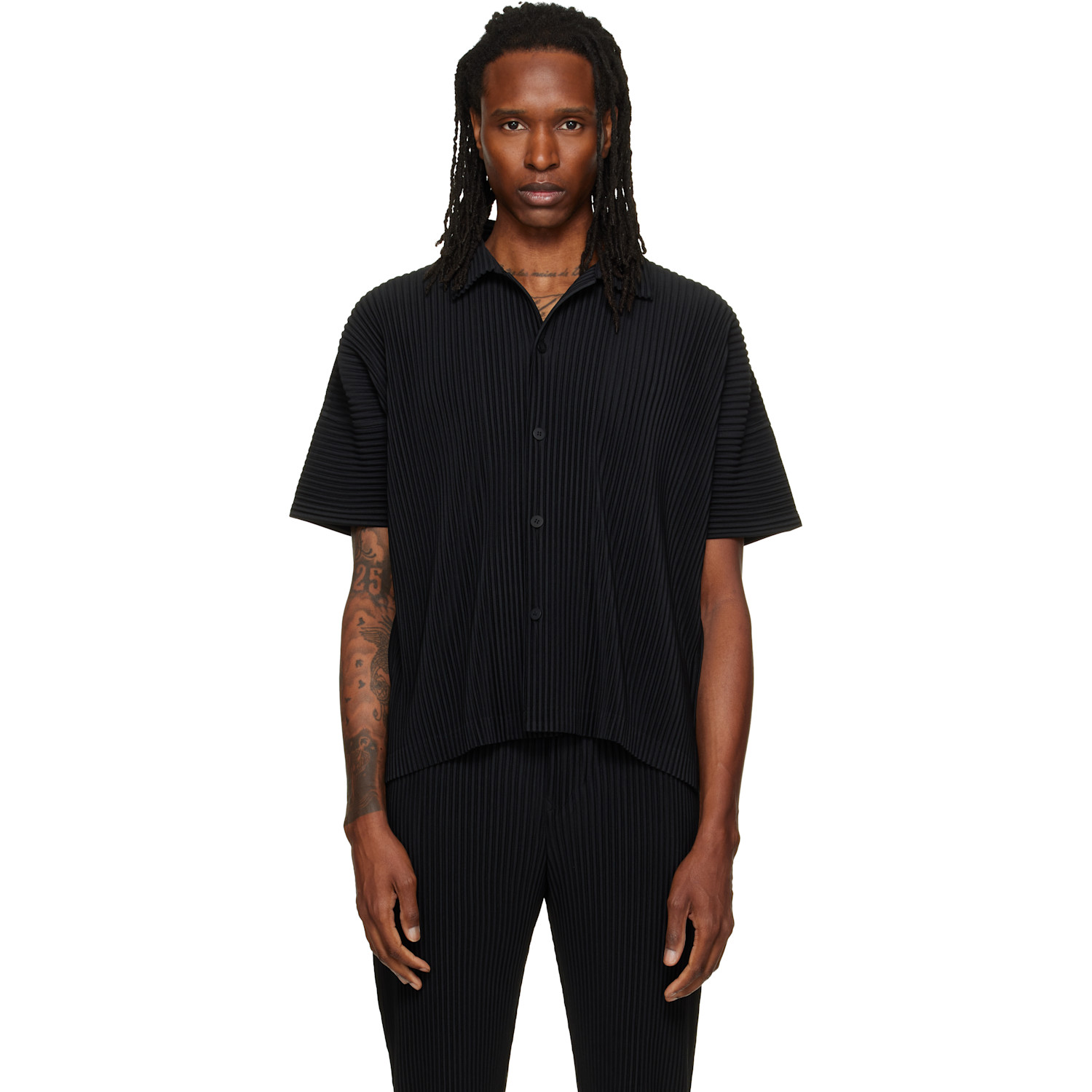 Homme Plissé Issey Miyake - x Ronan Bouroullec Cotton Graphic T