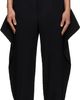 HOMME PLISSÉ ISSEY MIYAKE HOMME PLISSÉ ISSEY MIYAKE Black Cover And Fold Trousers - 1