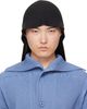 HOMME PLISSÉ ISSEY MIYAKE HOMME PLISSÉ ISSEY MIYAKE Black Crochet Hat - 1