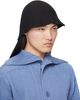 HOMME PLISSÉ ISSEY MIYAKE HOMME PLISSÉ ISSEY MIYAKE Black Crochet Hat - 2