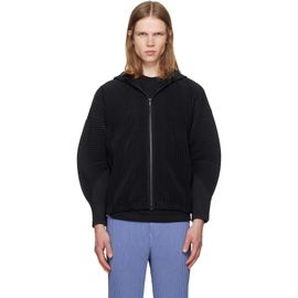 HOMME PLISSÉ ISSEY MIYAKE HOMME PLISSÉ ISSEY MIYAKE Black July Monthly Colors Blouson Hoodie