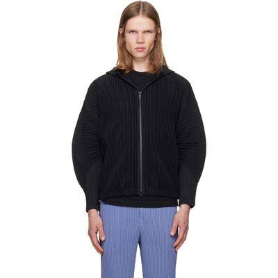 HOMME PLISSÉ ISSEY MIYAKE HOMME PLISSÉ ISSEY MIYAKE Black July Monthly Colors Blouson Hoodie