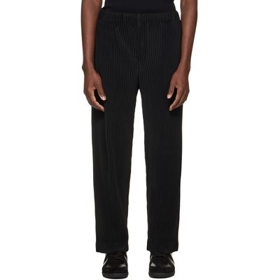 HOMME PLISSÉ ISSEY MIYAKE HOMME PLISSÉ ISSEY MIYAKE Black Monthly Colors July Trousers