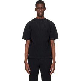 HOMME PLISSÉ ISSEY MIYAKE HOMME PLISSÉ ISSEY MIYAKE Black Monthly Colors March T-shirt